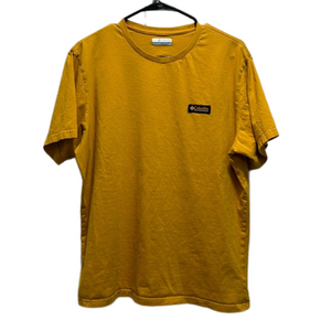Columbia Mustard Yellow Graphic Tee Size Large